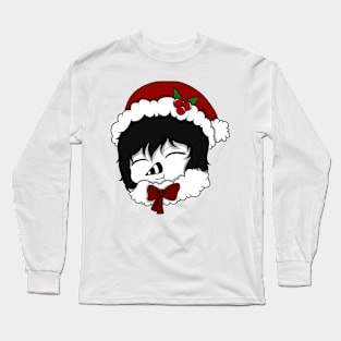 laughing jill christmas chibi Long Sleeve T-Shirt